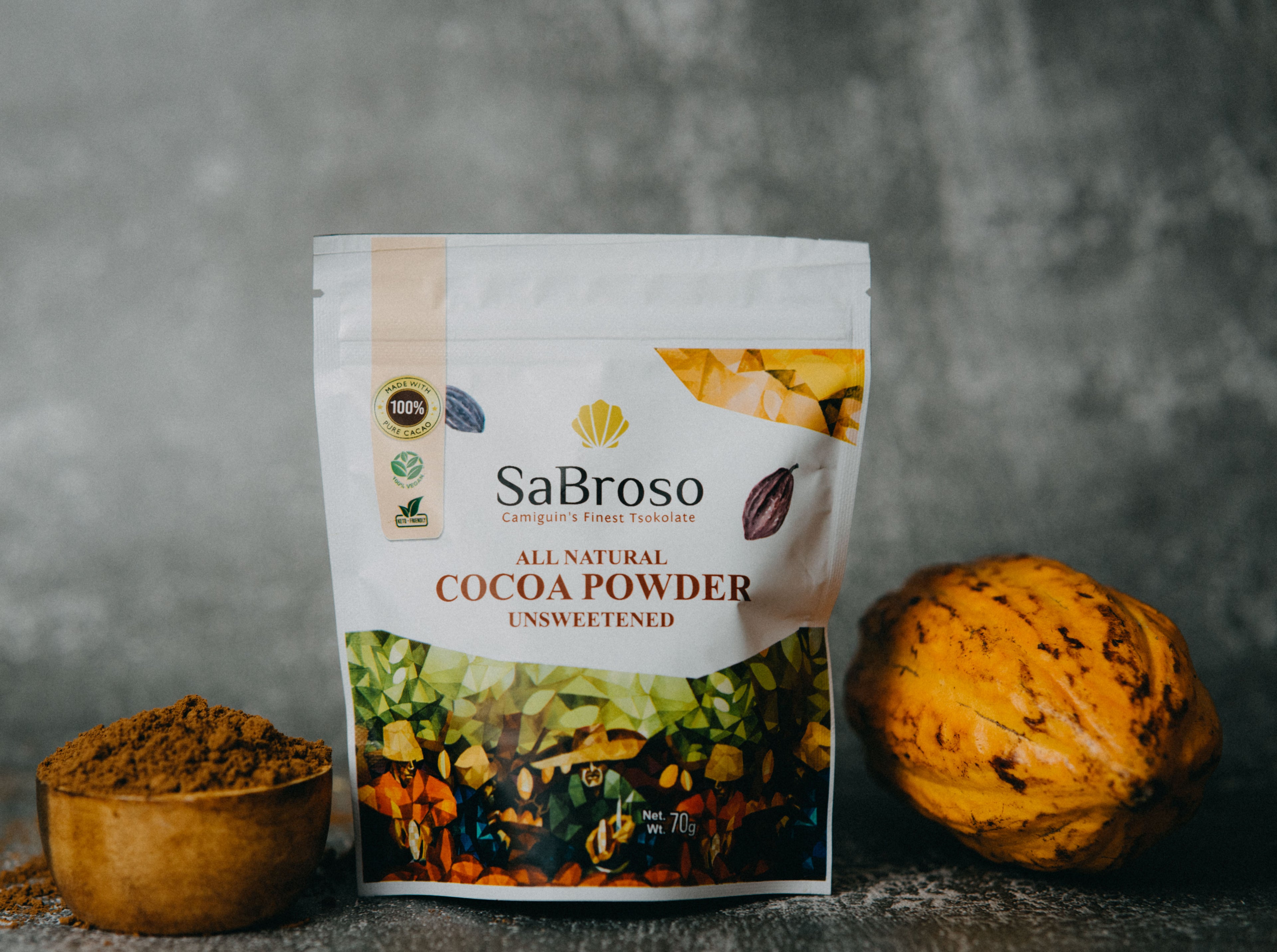 Sabroso Camiguin’s Tsokolate Unsweetened All Natural Cocoa Powder